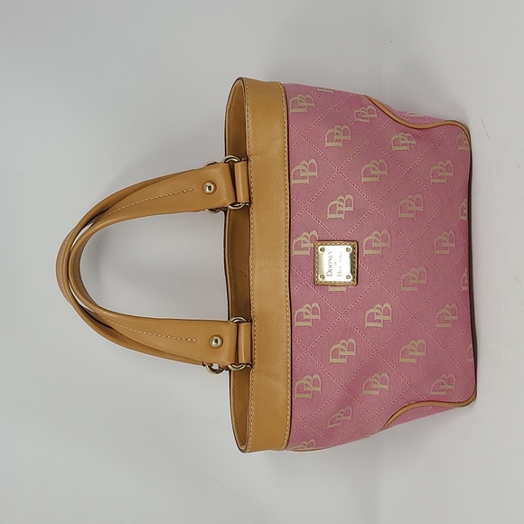Dooney & Bourke Bags Dooney And Bourke Canvas Pink Y2k Signature Satchel Bag Poshmark